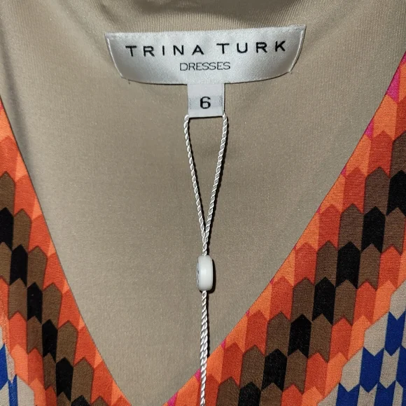 Nwt Trina Turk dress size 6 - Picture 2 of 7